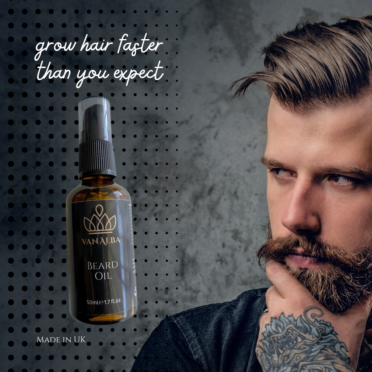 Beard oil- 50 ml - natural blend of apricot and avocado oils